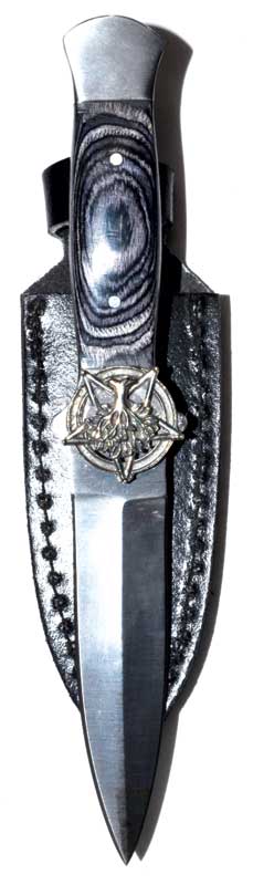 Tree of Life Great Oak and Pentagram Athame