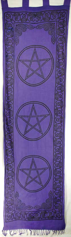 Purple Three Pentagram Curtains