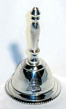 Silver Plated Triquetra Altar Bell