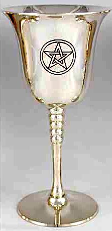 Silver Plated Pentagram Chalice