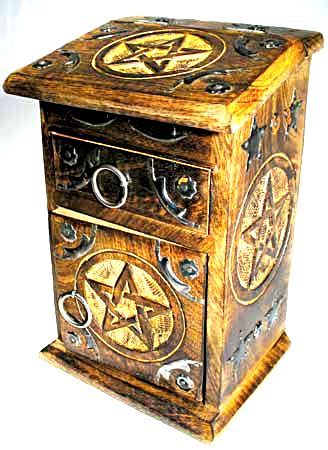 Pentagram Herb Pillar Ritual Cupboard