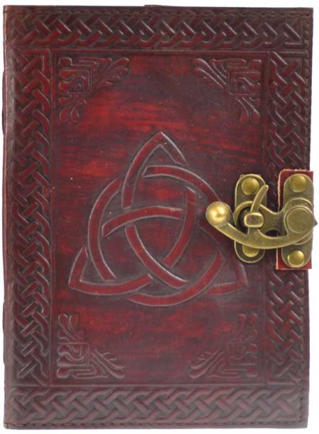 Triquetre Leather Blan Book of Shadows