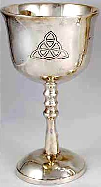 Silver Plated Triquetra Chalice
